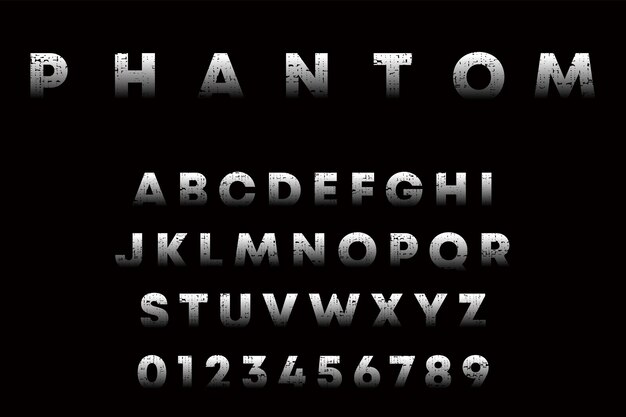 Letter font design vector