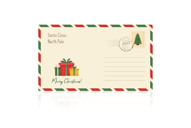 Letter from santa - christmas concept