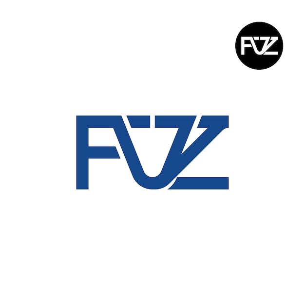 Vector letter fvz monogram logo design