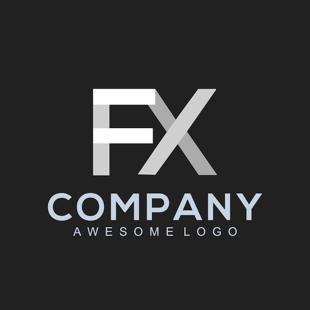 Letter FX logo ontwerpsjabloon concept bedrijf