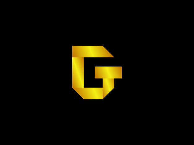 Letter g on a black background