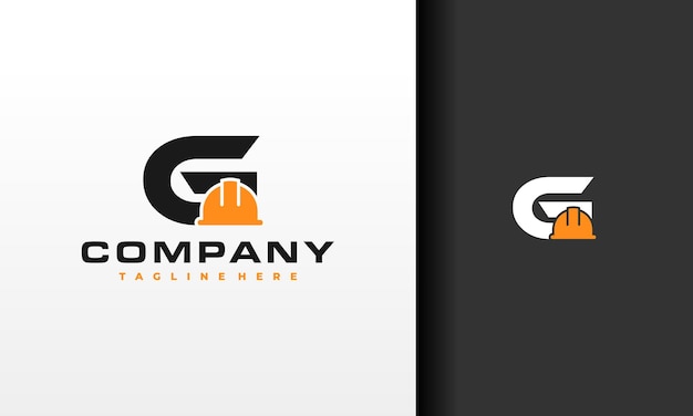 логотип строительной каски буква G