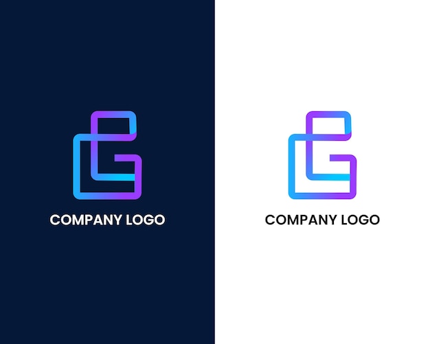 letter g and e logo design template