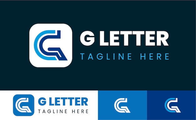 letter g flat style usable for business and branding logos vector design template