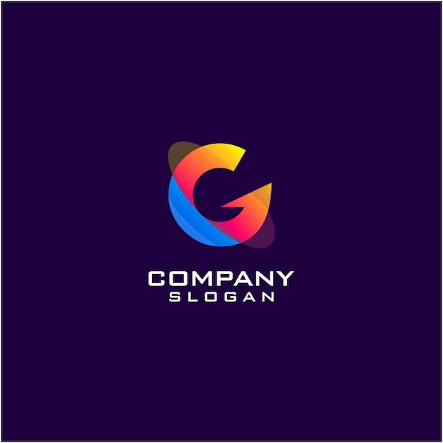 Vector letter g galaxy logo design