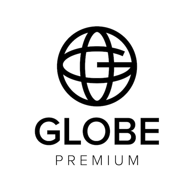 Letter g globe logo icon vector template