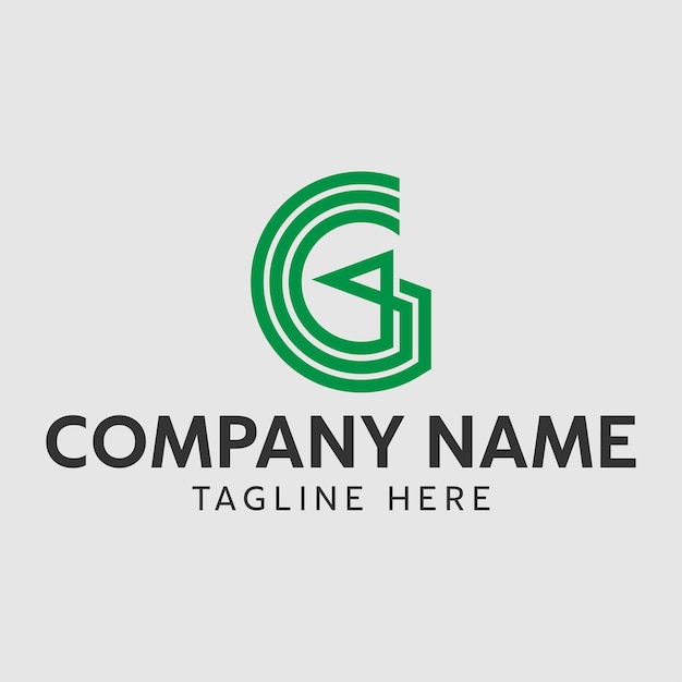 Letter G golf logo, Golf logo design template