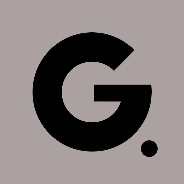 글자 G 일러스트레이션 다채로운 스타일