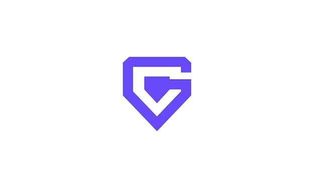 Letter G or initial G for game shield guard security logo design