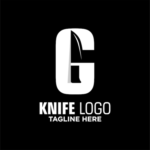 글자 G 칼 로고 디자인 템플릿 영감  ⁇ 터 일러스트레이션
