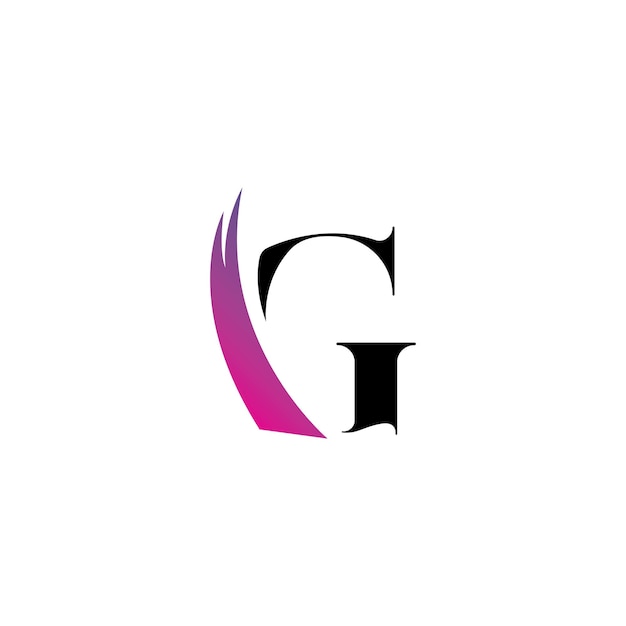 Lettera g logo design vettore