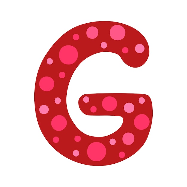 Letter G logo pictogram Hand getekende illustratie