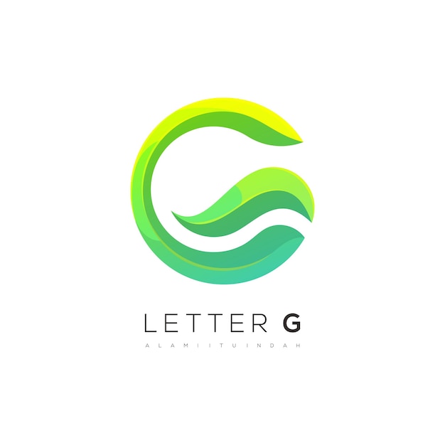 Modello di logo lettera g