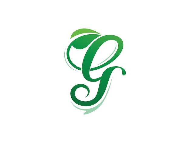 Letter G Nature Leaf Logo Design Green Leaves modern Logos Designs