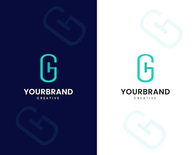 Letter G and T logo design template