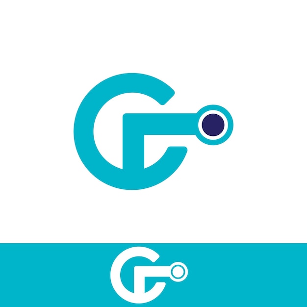 Vector letter g tech-logo