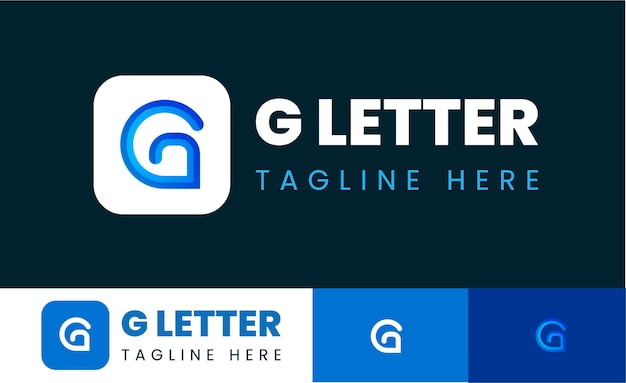 letter g vlakke stijl bruikbaar voor zakelijke en branding logo's vector ontwerpsjabloon