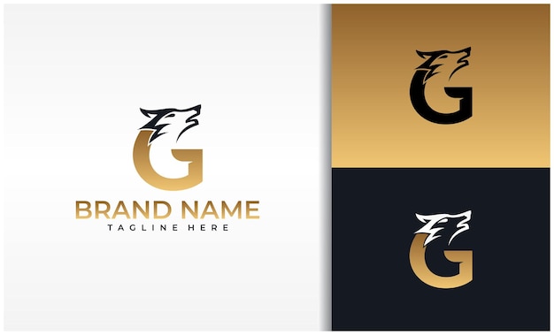 Letter G Wolf-logo