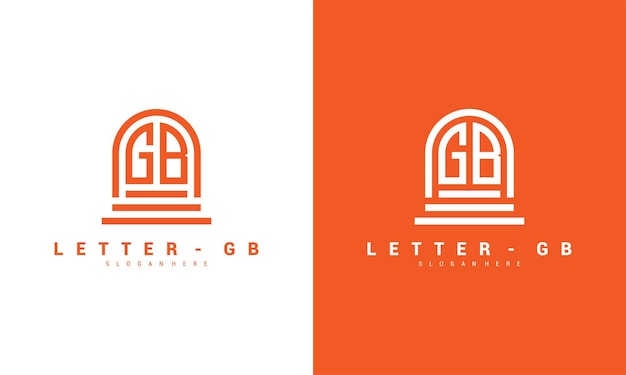 Letter gb logo pictogram ontwerpsjabloon premium vector premium vector