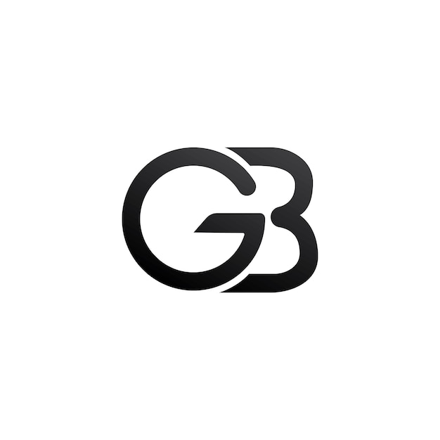 Premium Vector | Letter gb logo