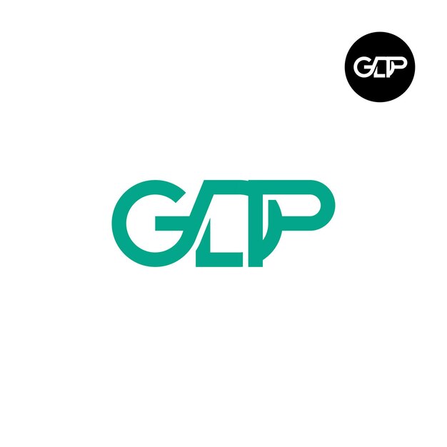 Vettore progettazione del logo della lettera gdp monogram