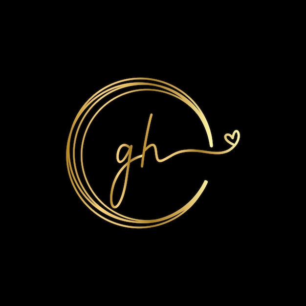 Letter gh monogram ontwerp