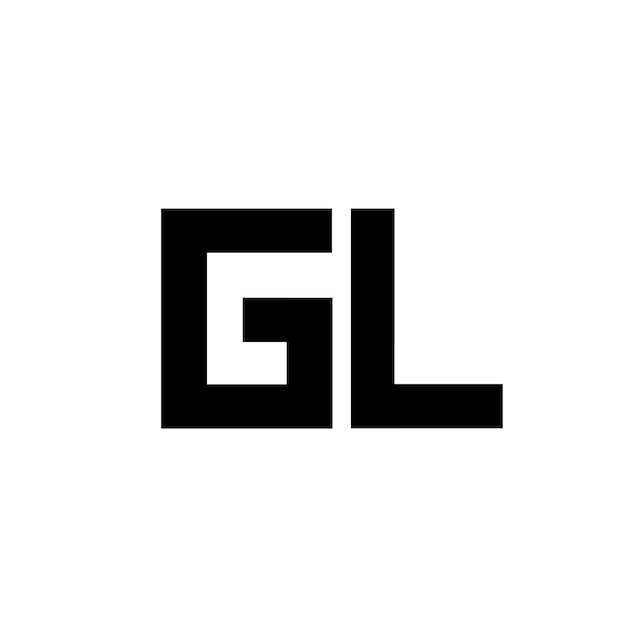 文字 GL ロゴ 無料のベクターと PSD をダウンロード