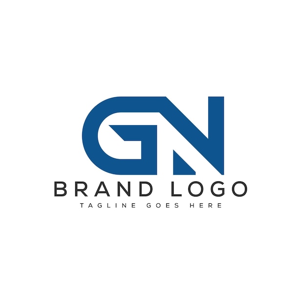 letter GN logo design vector template design for brand