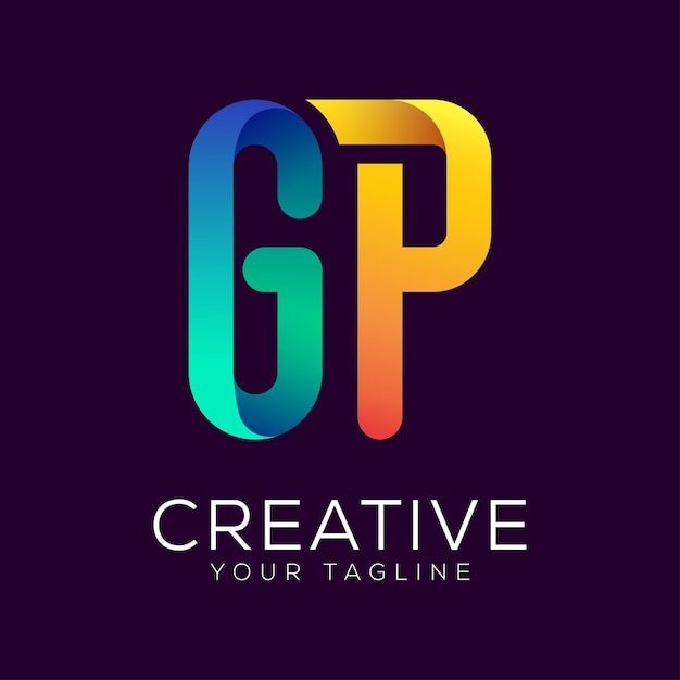 gp 글리디언트 컬러 로고
