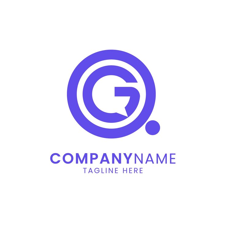 Vector letter gq with combination chat logo design