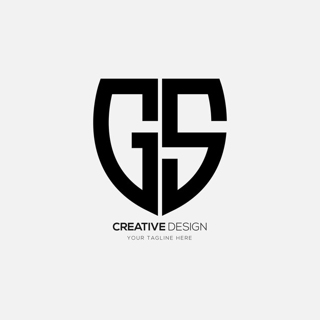 Letter GS modern schild branding-logo