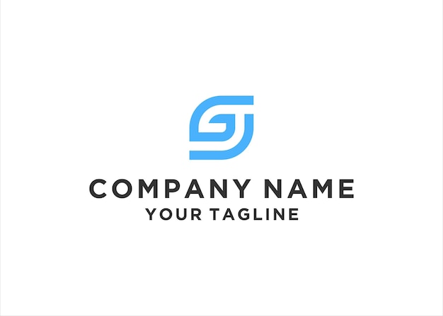 Элементы шаблона логотипа Letter GS или SG