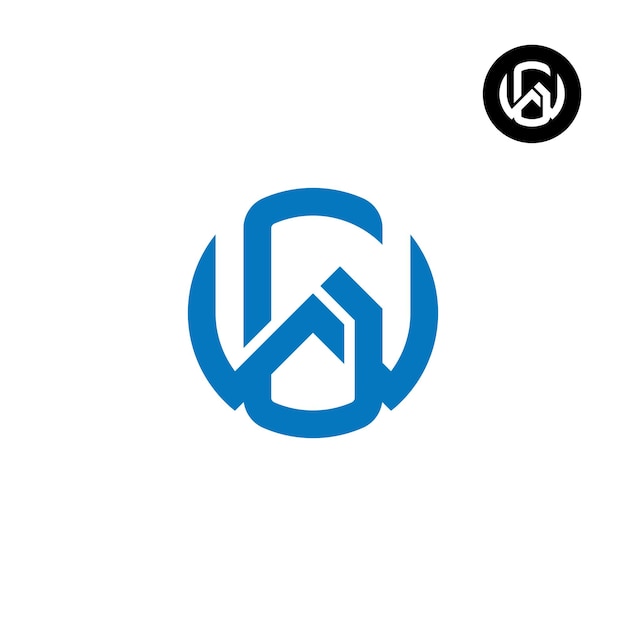 Letter GW WG Circle Vet logo-ontwerp