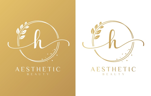 Letter H Beauty Monogram Logo