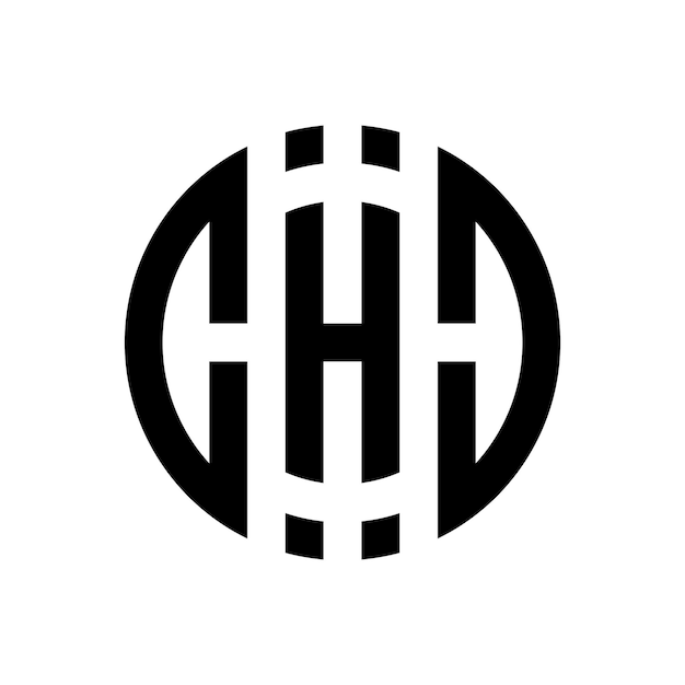 Letter h circle shape logo design for company