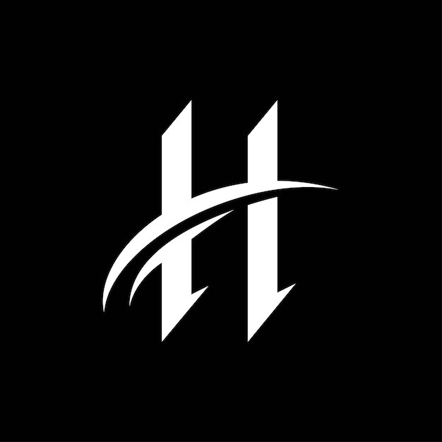 letter H cool logo and icon design