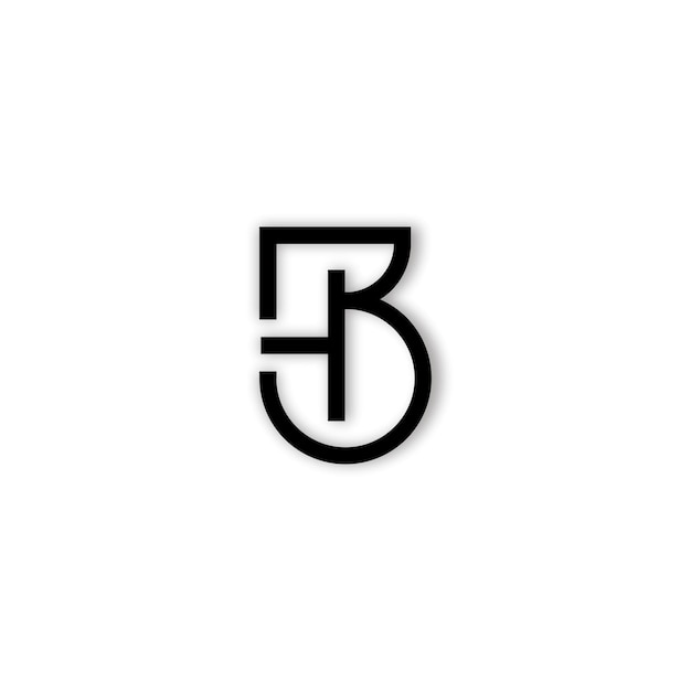 LETTER H EN B LOGO ONTWERP