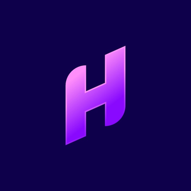 Premium Vector | Letter h gradient logo design for business