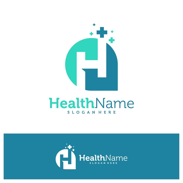 Letter H health Logo Design Template Initial H logo concept vector Creative Icon Symbol