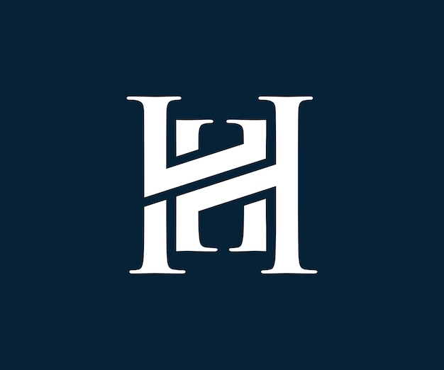 Letter H logo design