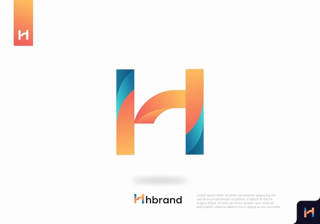 Letter H logo icon design template elements