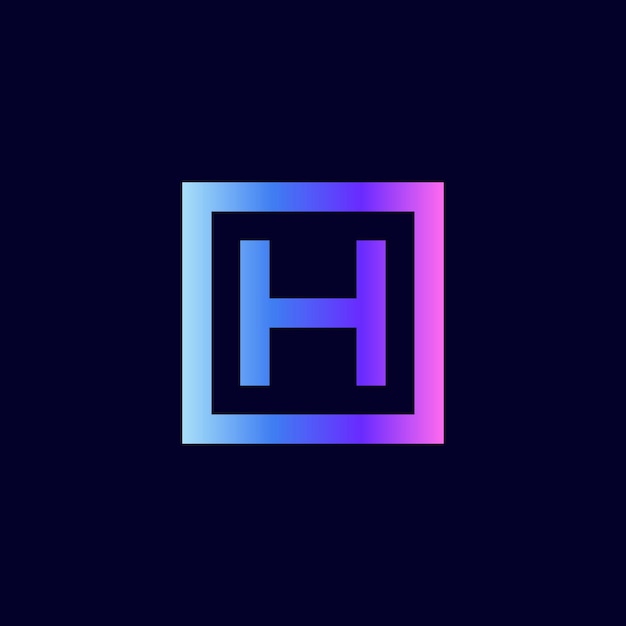 Vettore modello di illustrazione vettoriale dell'icona del logo della lettera h