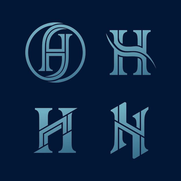 letter h logo-ideeën