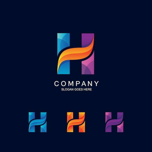 Vector letter h-logo in vector