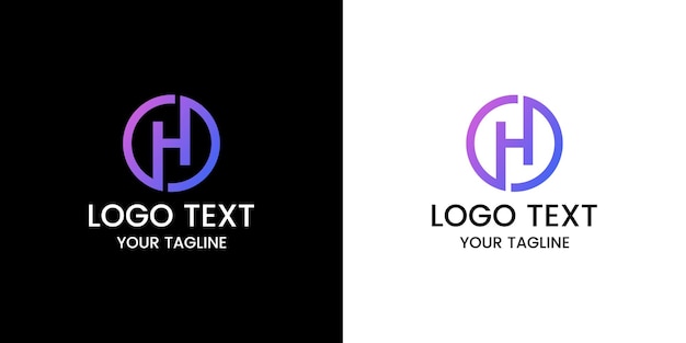 letter h logo ontwerp vector