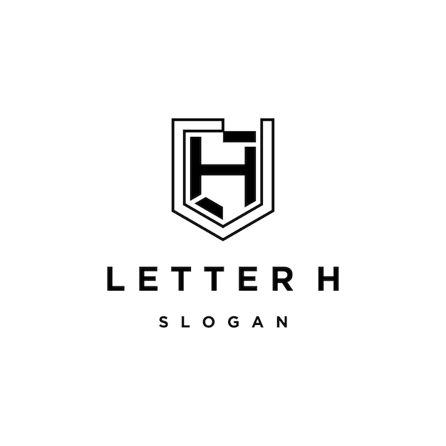 Letter h logo pictogram ontwerpsjabloon