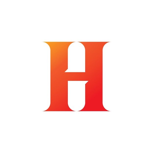 Letter h-logo sjabloon vectorelement