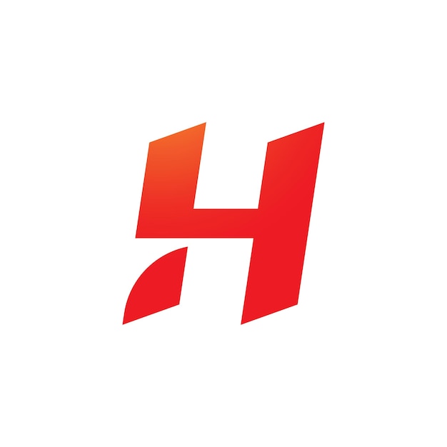 Letter H logo vector template element