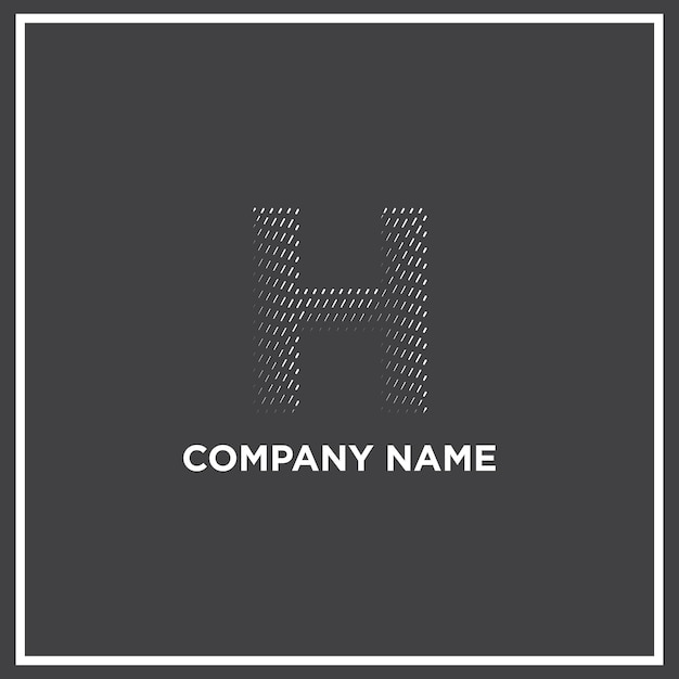 letter H logo for your company business logo Identity logo