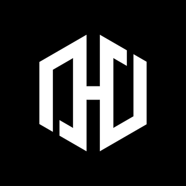 Letter h monogram logo design